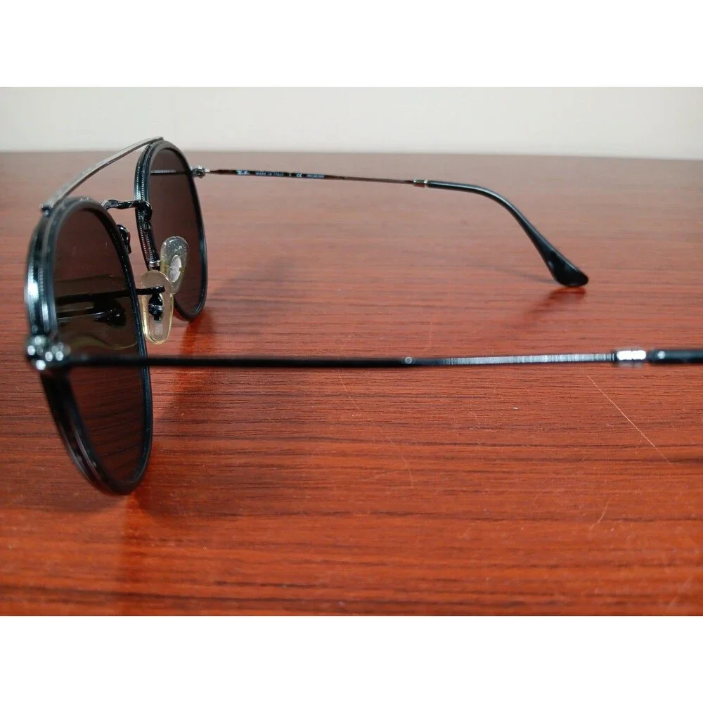 Ray-Ban Polarized Sunglasses RB 3647-N 002/58 5102 Black/Silver Gray Lenses Case